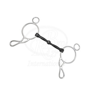 บิตเหล็กกล้าไร้สนิม Wonder Gag Sweet Iron Bit สีดำเคลือบผิว ขนาด 5 นิ้ว สำหรับขี่ม้า - Product Image 2