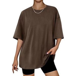 Comfortable Oversized Women's Short Sleeve Sportswear Tee Quick Drying Gym Shirt In All Colors - Product Image 3