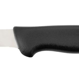 Couteaux à désosser à manche noir avec lame étroite argentée et poignée ergonomique lisse pour la préparation de la viande et les travaux de cuisine - Product Image 3