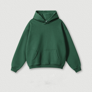 เสื้อฮู้ดดี้โอเวอร์ไซส์ผ้าฟลีซคอตตอน 100% หนัก 350 กรัม ระบายอากาศได้ดี ทรงหลวม ใส่ได้ทั้งชายและหญิง  แบบเรียบ  ODM - Product Image 5