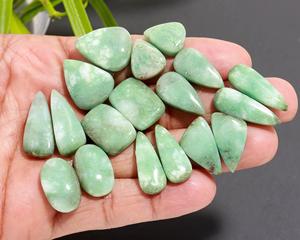 9 paires de pierres précieuses en chrysoprase verte naturelle, 170 carats, pour la fabrication de bijoux, 24x10, 13x11mm # 20008 - Product Image 2
