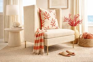 Modern Lounge <b>Chair</b> Fabric Upholstered Accent Armchair <b>for</b> Living Room | Contemporary Lounge Seating <b>Chair</b> <b>for</b> Home & Hotel - Product Image 5