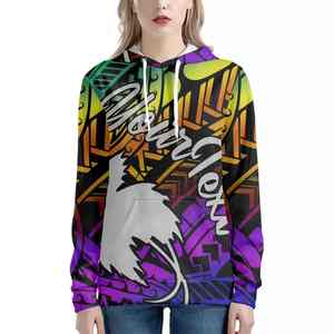 Sweat à capuche décontracté et léger pour femme, style urbain, tendance, avec motif artistique minimaliste charmant, manches longues, idéal pour l'été - Product Image 3