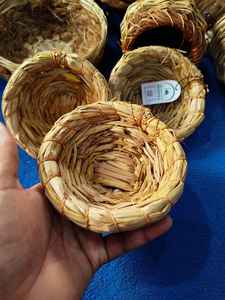 Jaula de Bambú Tejida a Mano, Ecológica, Transpirable y de Alta Calidad, para Decoración de Jardín, Apta para Todas las Estaciones, para Pájaros - Product Image 3