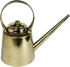 Bouilloire à eau et thé en laiton artisanale, théière traditionnelle en laiton, finition métallique de qualité supérieure pour la maison, la cuisine, le service du thé, la table à manger, le restaurant - Product Image 1