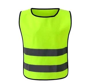 Gilet de sécurité pour enfants personnalisé, classe 2 ANSI, haute visibilité, multifonction, en maille polyester, marque personnalisée - Product Image 2