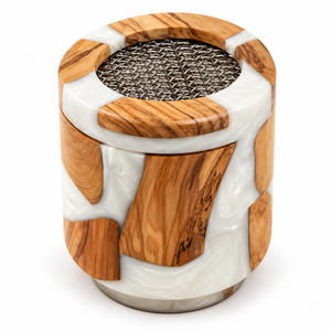 Ensemble de brûleurs d'encens en résine effet marbre faits à la main avec insert et couvercle en acier inoxydable, brûleur de parfum décoratif pour la maison, vente en gros - Product Image 5