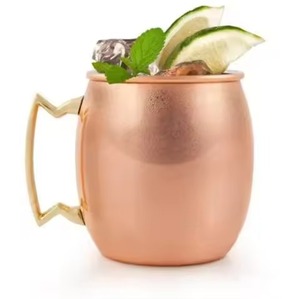 Premium Kitchen Copper Mug Moscow Mule Cup Smooth Finish for Bar Restaurant <b>Beverage</b> <b>Serving</b> - Product Image 1