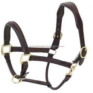 Fait de l'Inde cuir fantaisie cousu dos de cheval en cuir rembourré surélevé avec couronne à double boucle en forme anatomique toutes tailles - Product Image 4