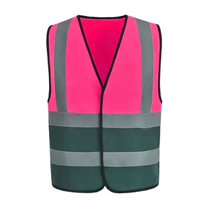 Chaleco de Seguridad Unisex Transpirable con Cuello en V, Ropa de Trabajo Reflectante de Alta Visibilidad con Cierre de Cremallera Frontal Ajustable - Product Image 6