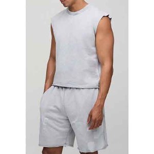 Conjunto de Verano para Hombre, Camisa Moderna Casual de Manga Corta, Pantalones Cortos Suaves y Transpirables de Algodón, Traje de Dos Piezas para Vacaciones, Playa y Uso Diario - Product Image 6