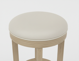 Table basse moderne en bois d'hévéa avec base ronde et design entièrement circulaire pour le mobilier de salon - Product Image 5