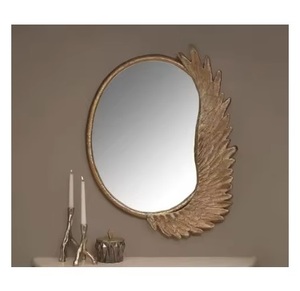 Espejo de Pared de Metal de Diseño Moderno Hecho a Mano para el Hogar y Hoteles, Espejo Colgante de Pared Elegante al Mejor Precio de la India - Product Image 5