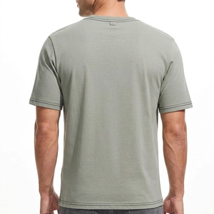 Camiseta de algodón suave para hombre con estampado, para uso diario informal, ligera, con cuello redondo, en cantidad al por mayor. - Product Image 2