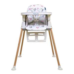 Chaise haute convertible 4 en 1 Polka Tots Grow & Glide Design Heart-(Rose) - Product Image 1