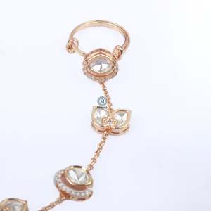 Moni Polki Designer Hathphool-Fashion Jewelry Set - Product Image 2