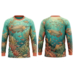 Camiseta Deportiva Personalizada de Manga Larga con Cuello Redondo, Unisex, de Poliéster Transpirable, Secado Rápido, Protección UV, Antibacteriana y Sublimada - Product Image 3