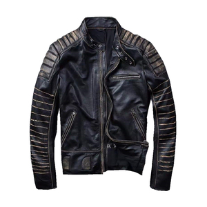 Custom Design Wholesale High Quality Fashion Leather Jacket Men's Premium Customized Leather Outerwear Jacket - Product Image 6