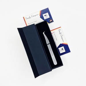 Pince à épiler professionnelle japonaise en acier inoxydable de précision à pointe lisse de 10 mm avec logo personnalisé, durable, pour extensions de cils - Product Image 4