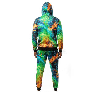 Survêtement d'hiver moderne pour hommes avec sublimation, coupe régulière, sweats à capuche légers, grandes tailles, matière durable, couleur unie - Product Image 2