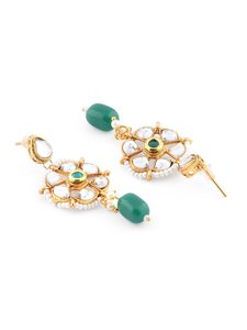 Ensemble de bijoux de mariage Weiman, collier et boucles d'oreilles élégants en forme de goutte d'eau, sertis de CZ, plaqué or blanc et or rose - Product Image 2
