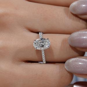 Anillo de Diamantes Marquise de Oro Sólido de 14K con Certificado IGI al por Mayor para Mujer, Regalo para Boda, Aniversario, Compromiso, Uso Diario - Product Image 4