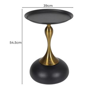 Side <b>Table</b> for Modern Apartment Hot Sale Designer Accent Steel Tray sideTable Elevated <b>Edge</b> for Display Area Minimal - Product Image 5