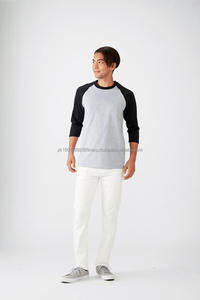 T-shirt en vrac à manches longues en gros de haute qualité Tee Raglan à manches longues impression personnalisée 100% coton, T-shirt pour hommes, coupe ample - Product Image 6