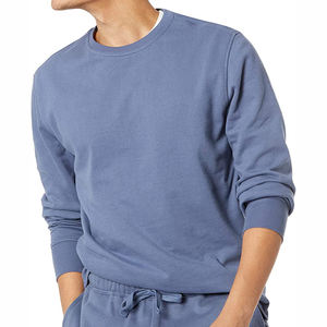 Sweat-shirt basique en coton mélangé pour homme, idéal pour l'automne et l'hiver, tenue décontractée, vêtement d'intérieur et confort quotidien, matière respirante et douce. - Product Image 6
