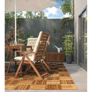 Acacia DeckingTiles 300*300mm para decoración interior - exterior del Hogar decoración de jardín decoración de terraza patio trasero azulejo de piso entrelazado - Product Image 4
