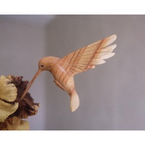 Sculpture d'oiseau en bois faite à la main, figurine d'animal sculptée, décoration de table, ornement rustique pour salon - Product Image 6
