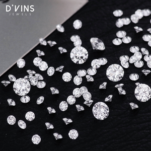 เพชร D'vins Jewels ราคาขายส่ง เพชรเลี้ยงในห้องปฏิบัติการ ขนาดเล็ก 1.3-2.0 มม. ทรงบริลเลียนท์ สี D เครื่องประดับชั้นดี แหวนกริลล์ - Product Image 6