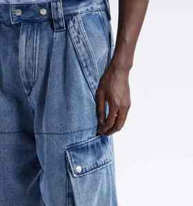 Shorts de mezclilla de diseñador con lavado ligero, estilo recto, a la moda, desgastados, casuales, para verano - Product Image 6