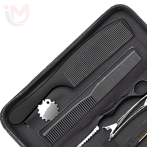 Juego de Tijeras para Cortar Cabello de 6.5 Pulgadas, Tijeras de Entresacar de Acero Inoxidable, Herramienta Profesional para Barbería y Salón de Belleza por IMANS - Product Image 2