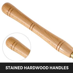 Juego de 8 Cinceles de Acero HSS para Torno de Madera, para Madera Dura, Incluye Caja de Almacenamiento de Madera, Herramientas para Tallar y Cortar Madera - Product Image 5