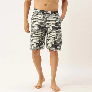กางเกงขาสั้นลำลองผู้ชายไซส์ใหญ่พิเศษสำหรับฤดูร้อน สกรีนโลโก้ได้ กางเกงขาสั้นชายหาดแห้งเร็วสำหรับว่ายน้ำและอาบน้ำ - Product Image 1