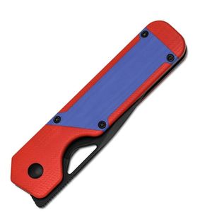 Couteaux pliants pour le quotidien avec manche moderne à motif vague abstrait et surface de lame foncée pour le camping, la randonnée et l'usage quotidien - Product Image 4
