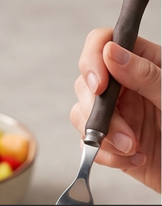 Stainless Steel Flatware Set With Wooden Handle Durable <b>Vintage</b> Style <b>Cutlery</b> For Camping Outdoor Use - Product Image 2