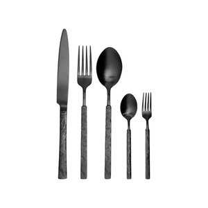 Collection de couverts en acier inoxydable, finition miroir brillante, passe au lave-vaisselle, couteau, fourchette, cuillère, couverts pour mariage, dîner, hôtel - Product Image 5