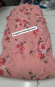 Tissu Poly Georgette Froissé de Qualité Supérieure 50 g/m² (58" Panna) – Idéal pour les Sarees de Créateurs, les Kurtis et les Tenues de Soirée Ethniques - Product Image 5