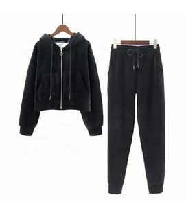 Econex Sports 2025, conjuntos de joggers apilados de alta calidad para mujer, conjunto de chándal para mujer, conjunto de Sudadera con capucha en relieve para primavera y otoño, chándal - Product Image 1