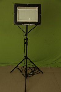 Portable <b>LED</b> <b>Work</b> <b>Light</b> 12000lm 5000K Daylight Black Aluminum Alloy Floor Stand IP65 220V Workshop Lighting - Product Image 4