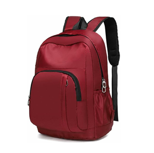 Sac à dos de sport souple en cuir véritable imperméable à motif géométrique, personnalisé OEM, haute qualité, pour l'école et les voyages - Product Image 1
