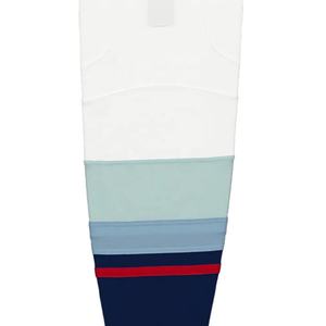 Chaussettes de hockey sur glace personnalisées de haute qualité en gros pour hommes 100% polyester-tissu en maille Chaussettes de hockey sur glace sur mesure - Product Image 6