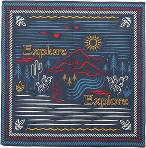 Pañuelo Bandana Étnico Personalizado al por Mayor de Fábrica, 55 cm, Cuadrado de Algodón, Doble Borde, Impresión Digital - Product Image 4