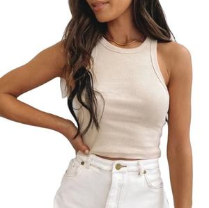 Camisetas de Entrenamiento Personalizadas de Fábrica para Mujer, Ropa Nueva de Moda, Tejidas, Talla Grande, de Algodón/Fibra de Bambú - Product Image 3