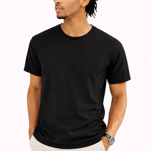 T-shirt personnalisé en coton lourd 100% coton 270 GSM, streetwear homme, uni, coupe classique, respirant, séchage rapide, tendance. - Product Image 5