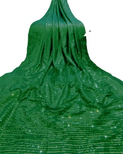 Boutique indienne traditionnelle exclusive Design Trendy Fancy Heavy Soft Georgette Embroidery Sari pour Winter Party Indian Pakistanais - Product Image 1