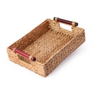 Customer new design Bamboo rattan sedge Woven <b>Basket</b> box many shape with Flower Handheld Hole <b>Storage</b> <b>Basket</b> - Product Image 6