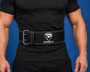 Ceinture de Soutien Haltérophilie Personnalisée DUMELA en Gros, 100mm, Épaisseur 13mm, Antidérapante, en Cuir de Vachette, Légère, Respirante, avec Boucle Carrée en Acier - Product Image 4